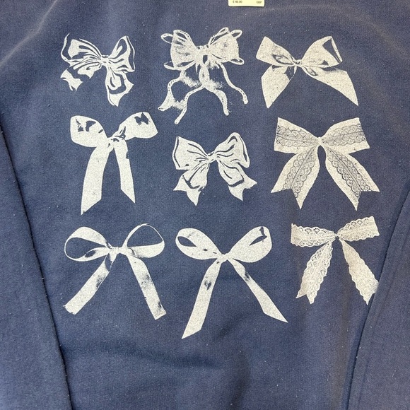 Women’s Navy Sweater with Bow Design from Urban Outfitters - Picture 2 of 6
